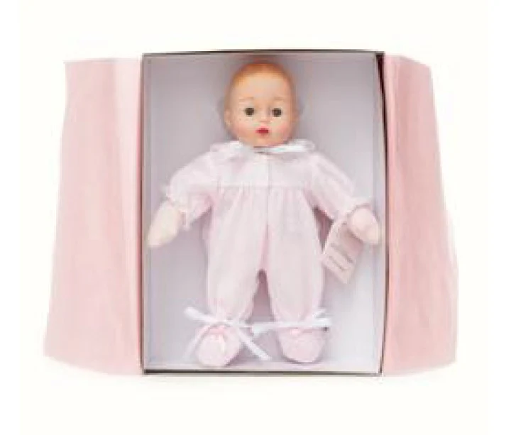 12" Pink Check Huggums® Light Skin Tone