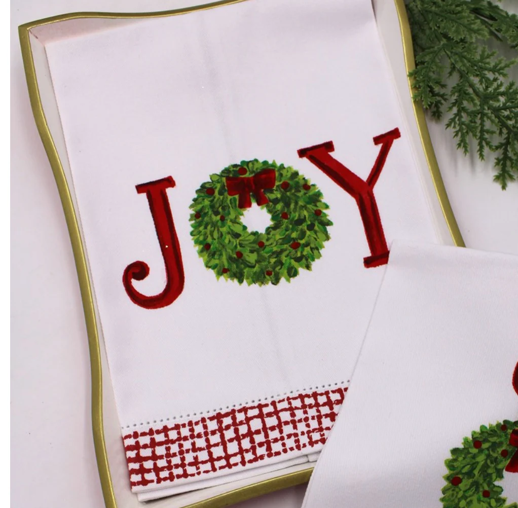13x20" Handpainted Tea Towel, Floral Arrangements, ©Tawnya Norton - Image 5