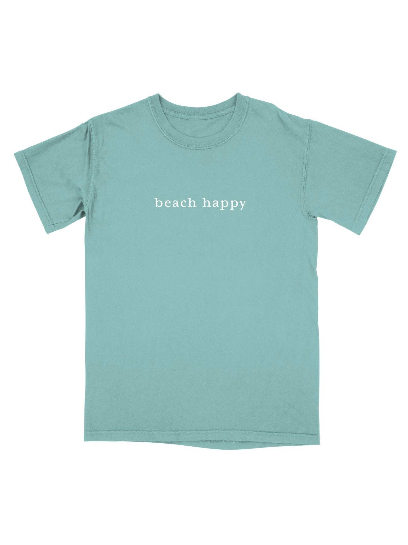 30A Gear - 30A Beach Happy Minimalistic T-Shirt: Light Green / L