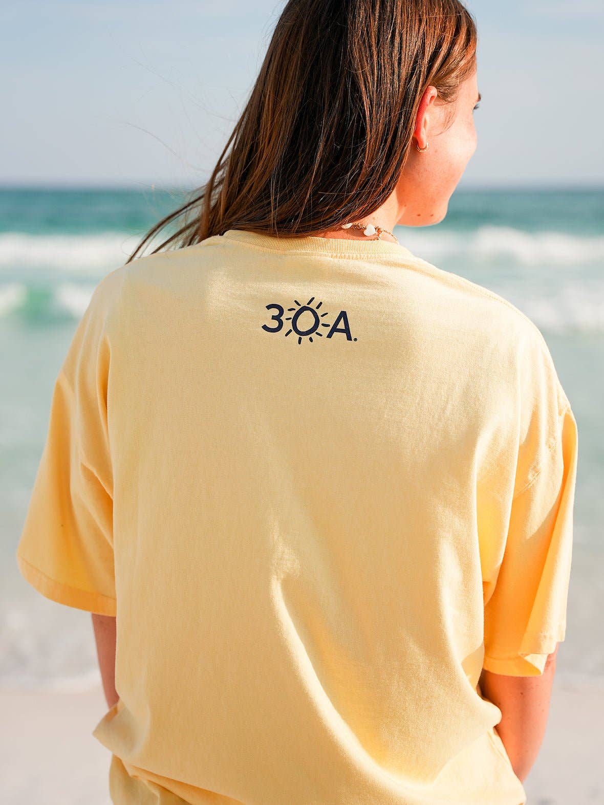 30A Gear - 30A Beach Happy Minimalistic T-Shirt: Light Green / L - Image 6