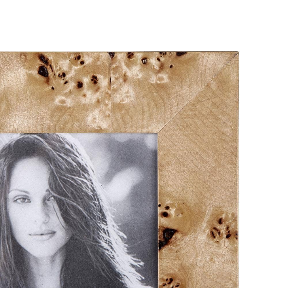 A&B Home Group Inc. - 8x10" Burl Wood Photo Frame, Brown - Image 2