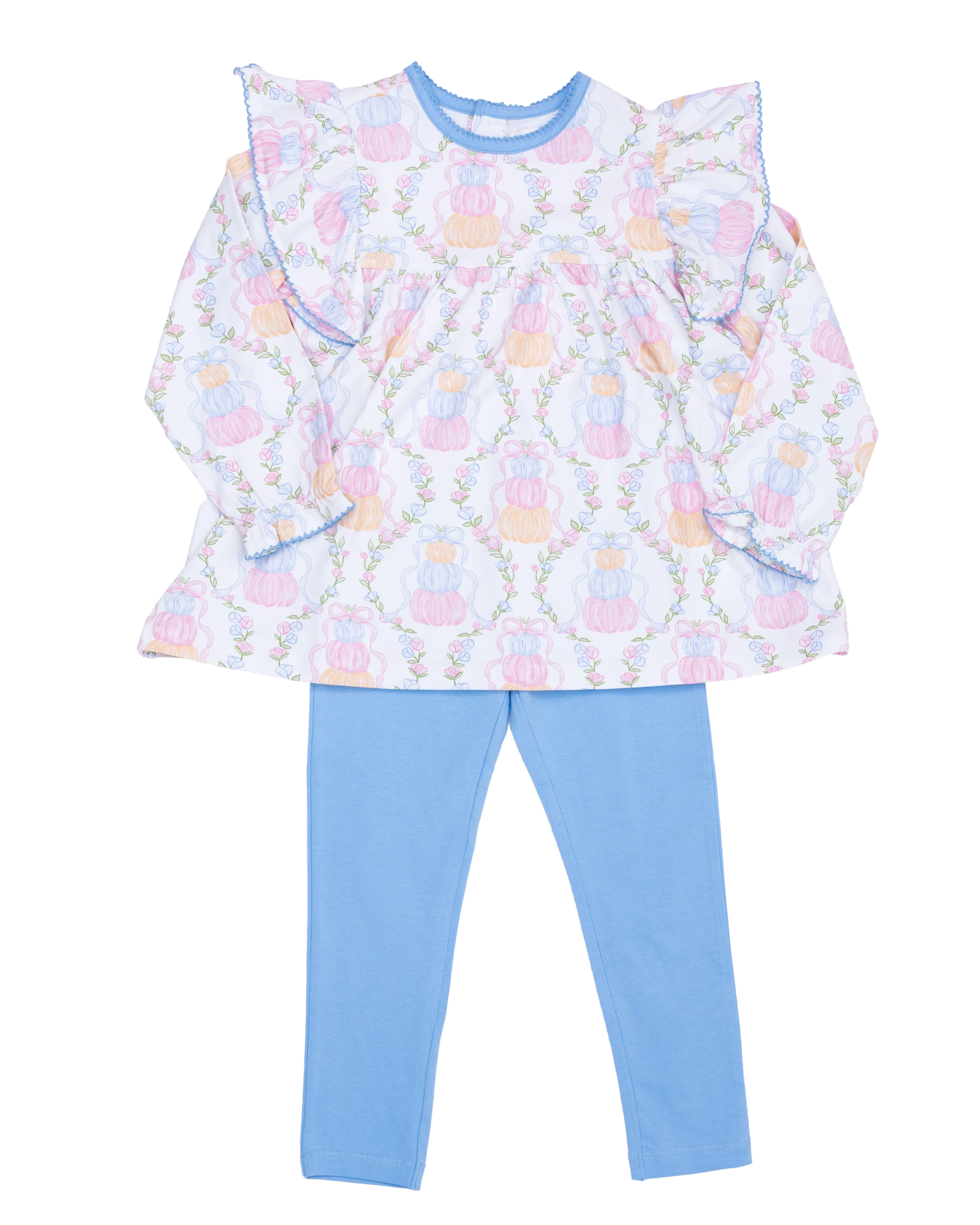 Abree Pumpkin Trellis Legging Set