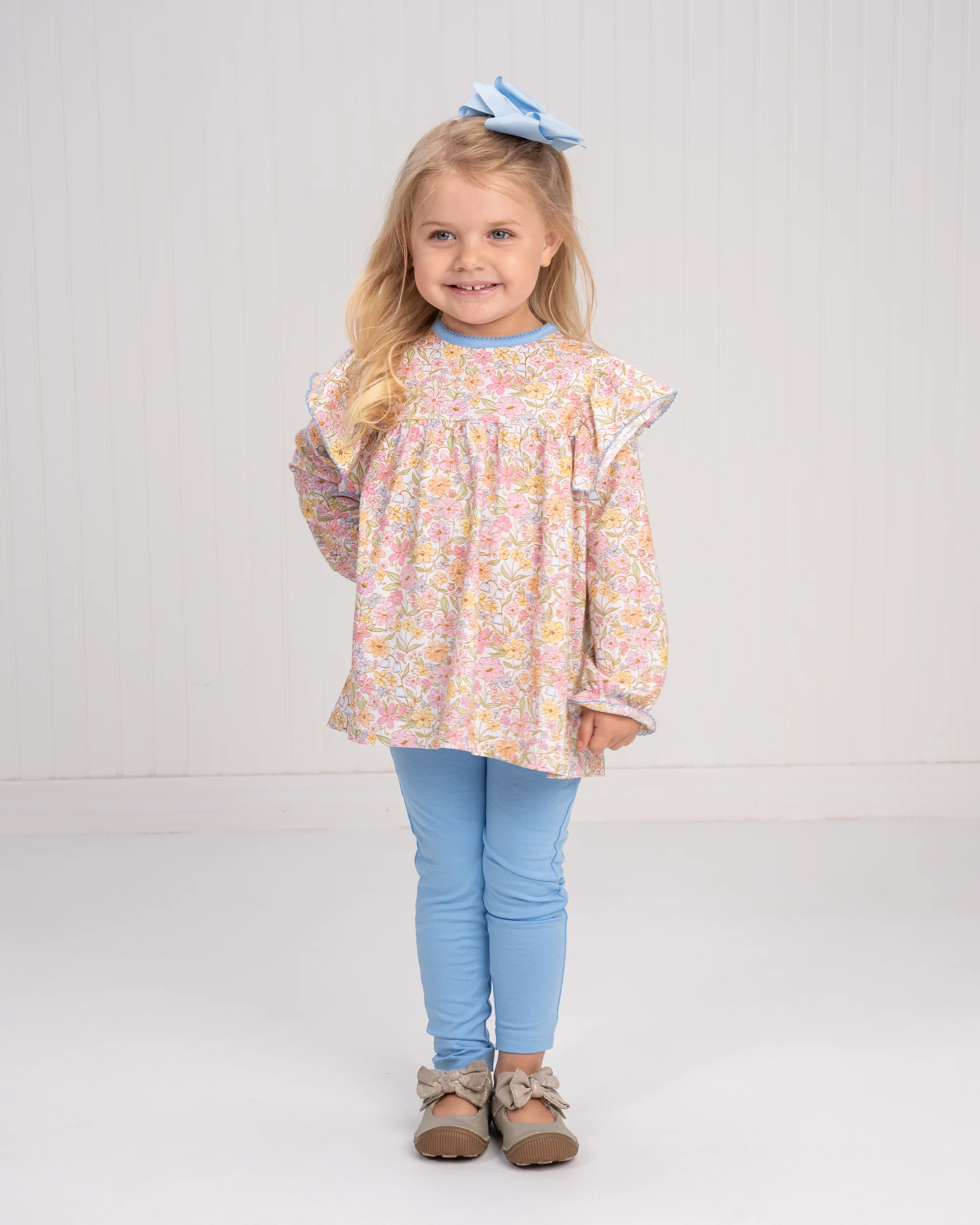 Abree Watercolor Wildflower Legging Set - Image 2