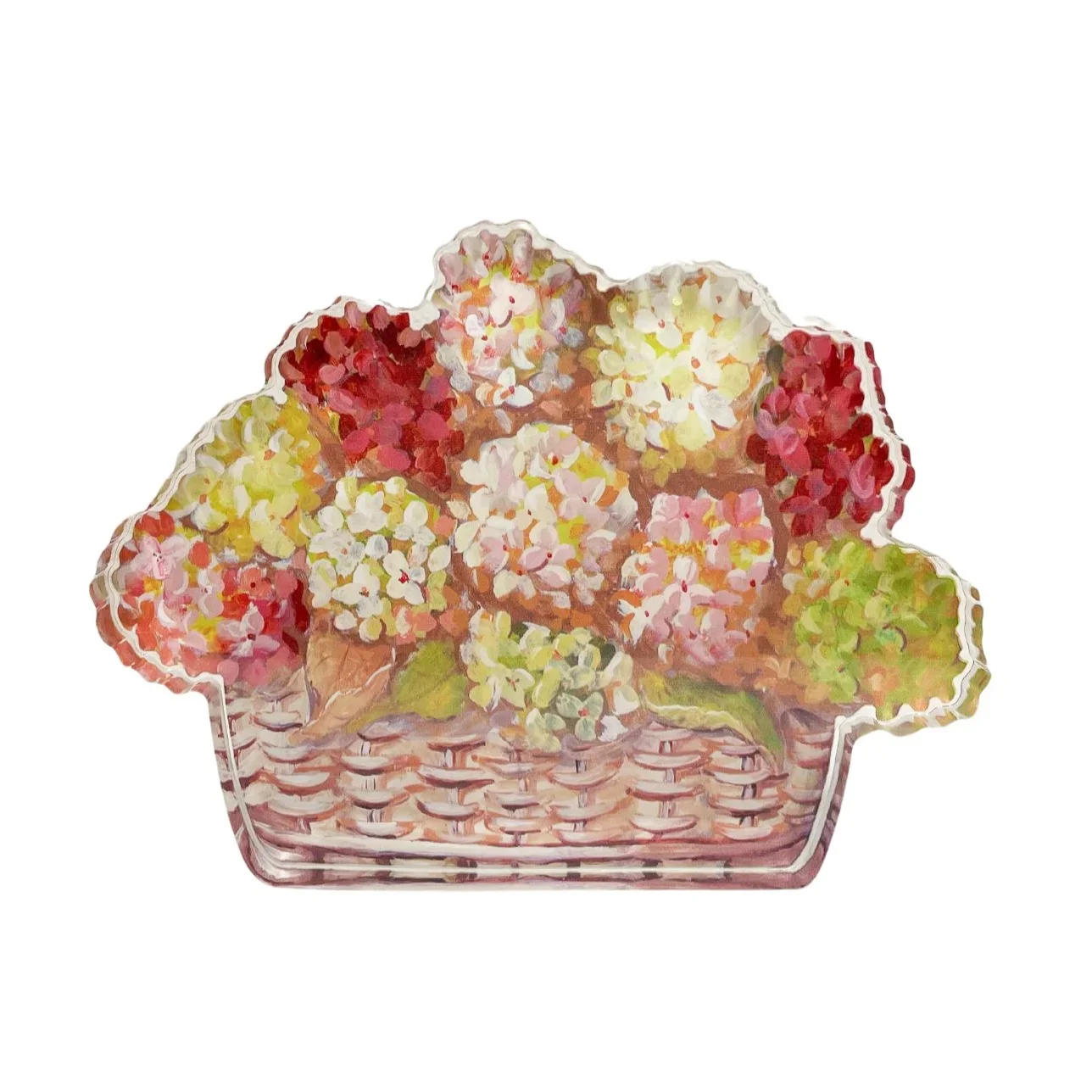 Acrylic Hydrangea Basketj