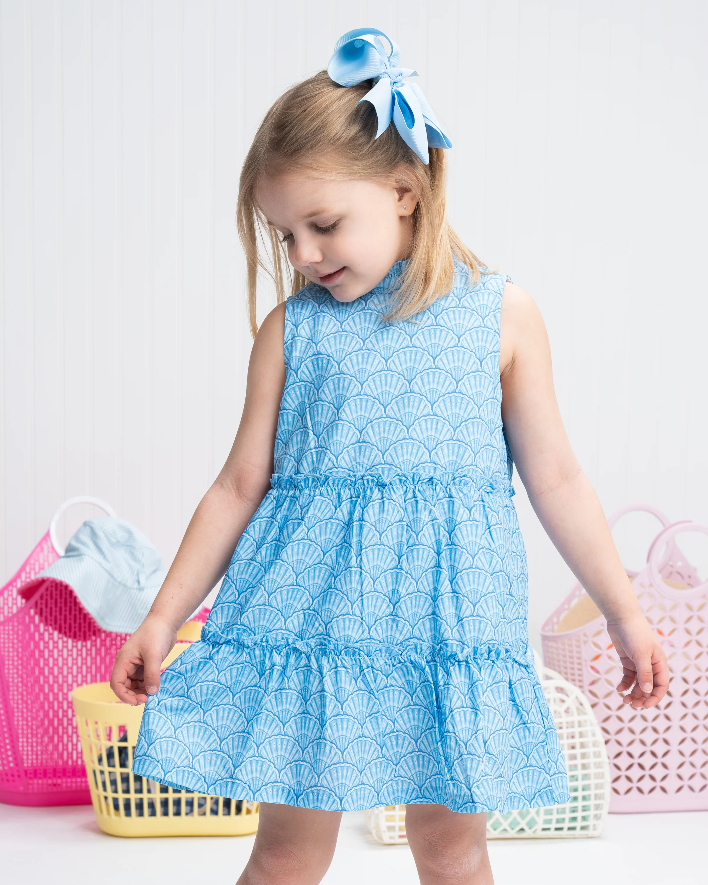 Addison Blue Shells Dress - Image 3