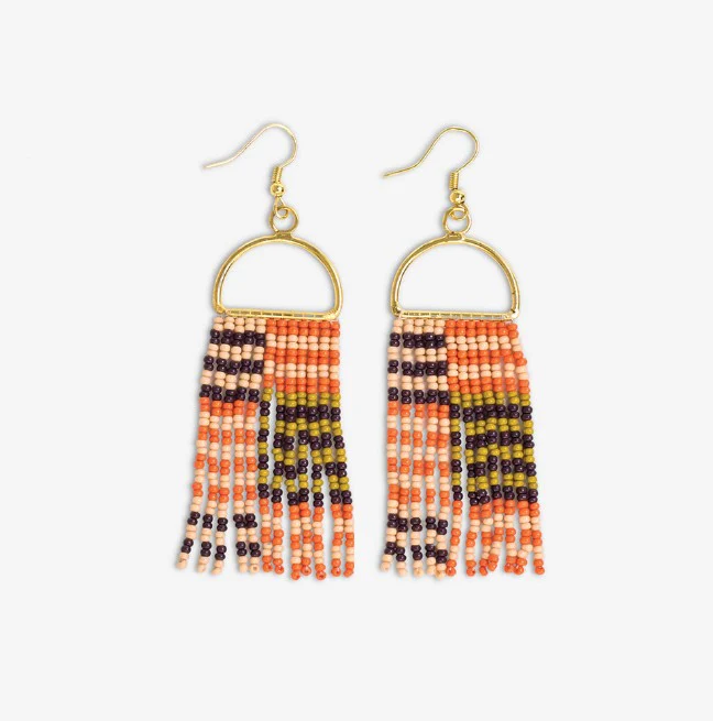 Allison horizontal striped earrings Jaipur