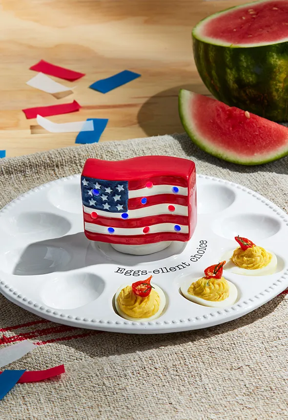 Americana Flag Light Up Sitter