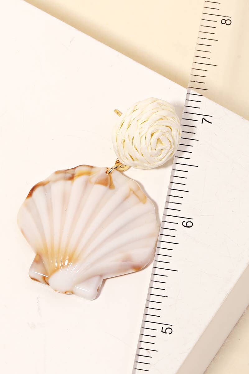 Anarchy Street - Seashell Drop Earrings: MBRG2 - Image 2