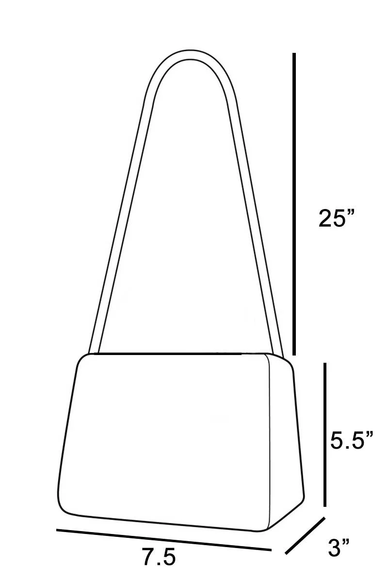 Anarchy Street - Transparent Rectangle Stud Trim Chain Bag: RG - Image 5