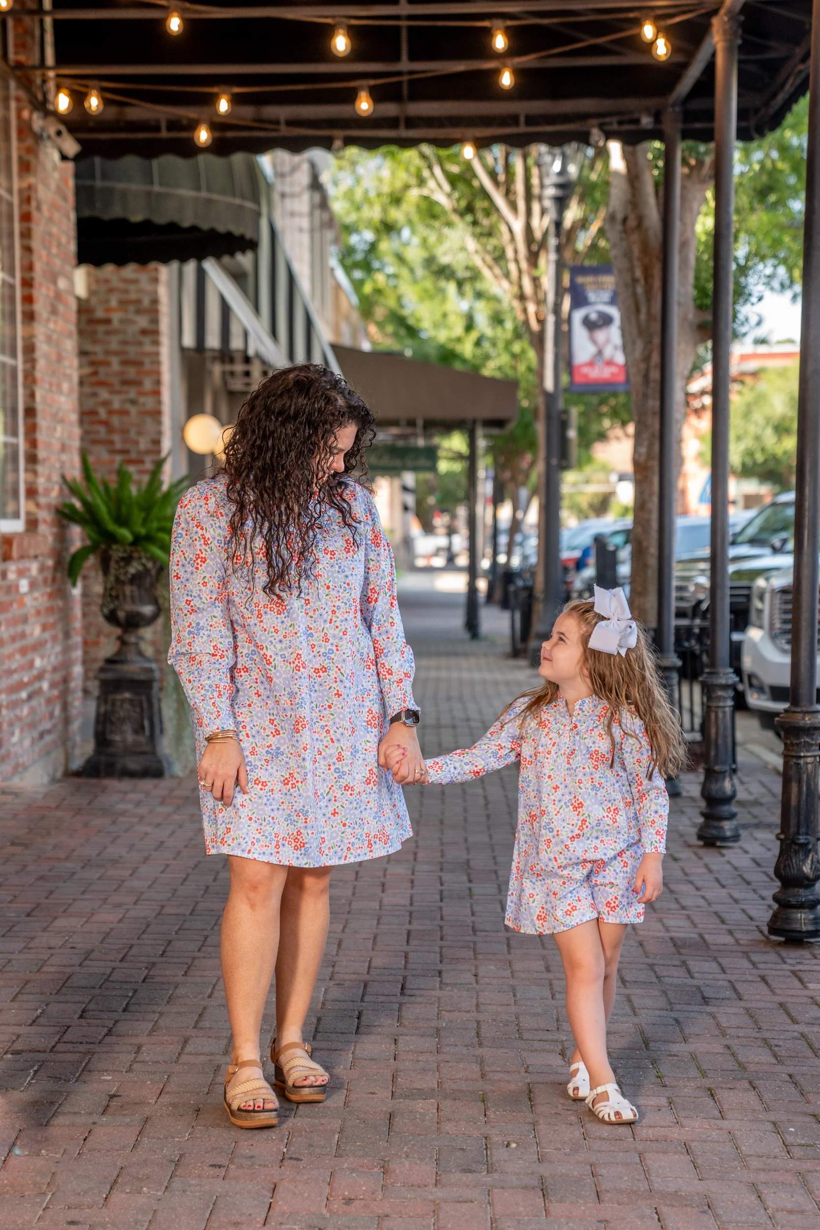 Ann Pepper Mom Blue Red Floral Dress - Image 3