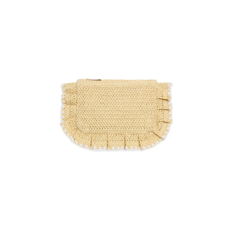 ARABELLA ZIP POUCH,NATURAL