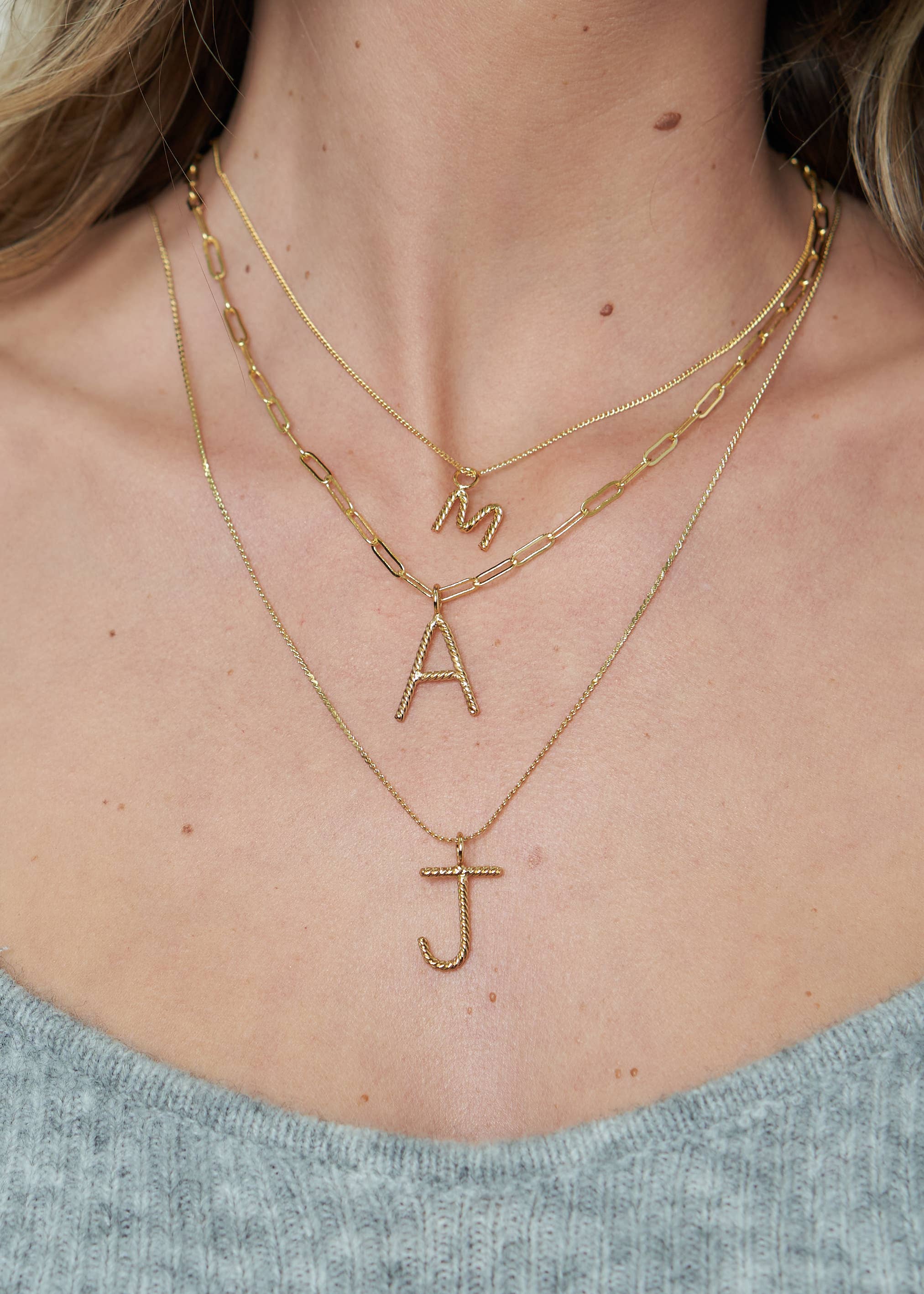 Aspen Initial Mini Necklace: Holiday Favorite!: N / 14"+3"