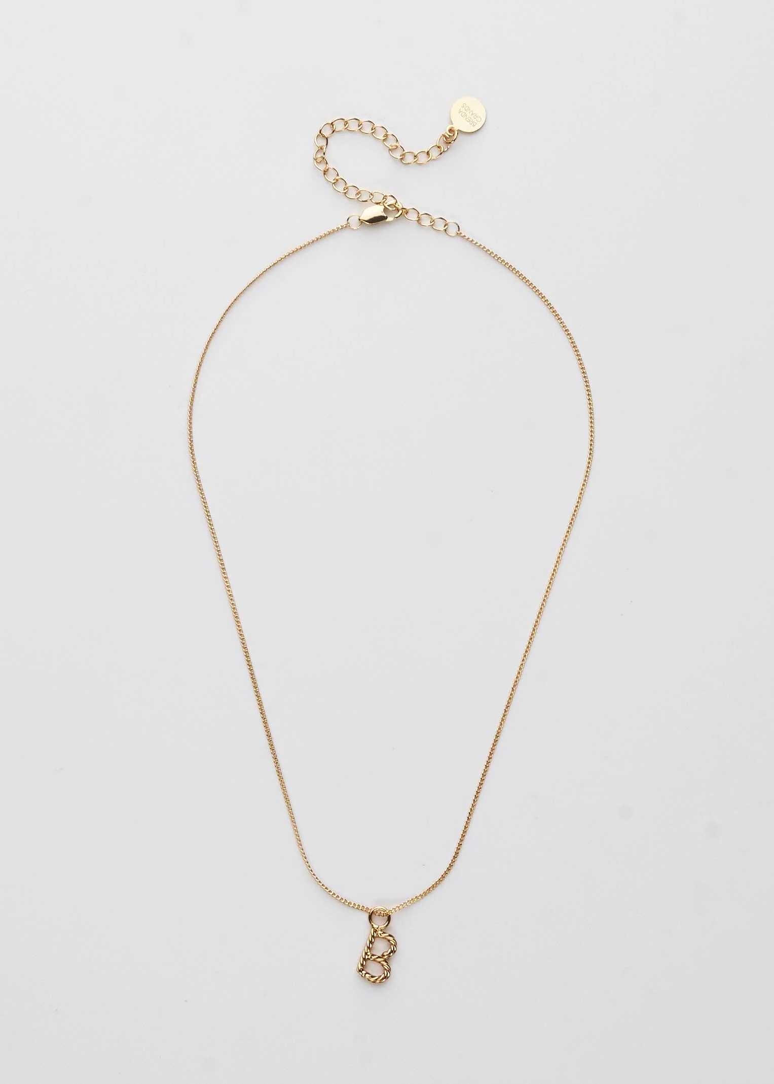 Aspen Initial Mini Necklace: Holiday Favorite!: N / 14"+3" - Image 3