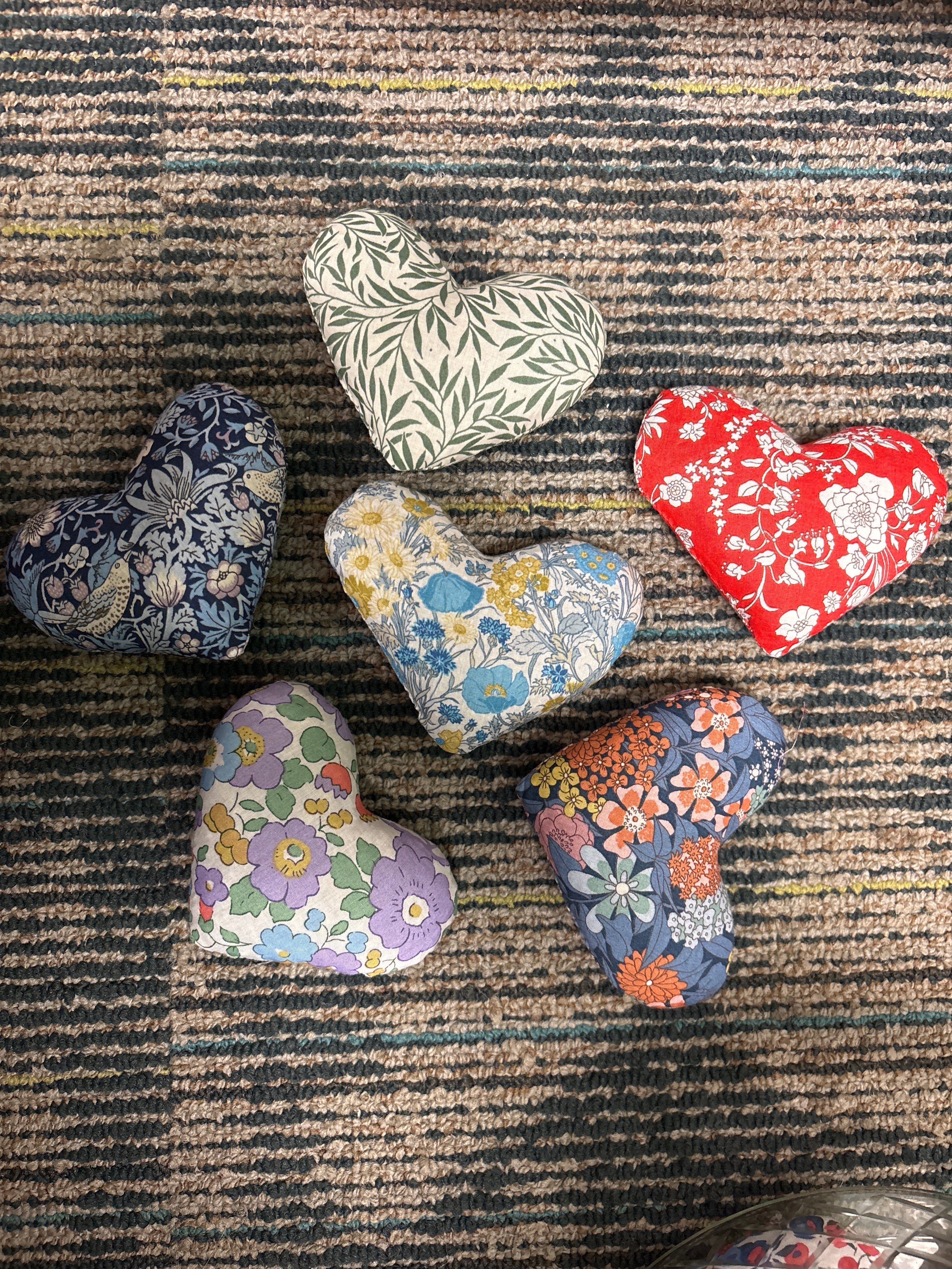 assorted  scented heart cushions