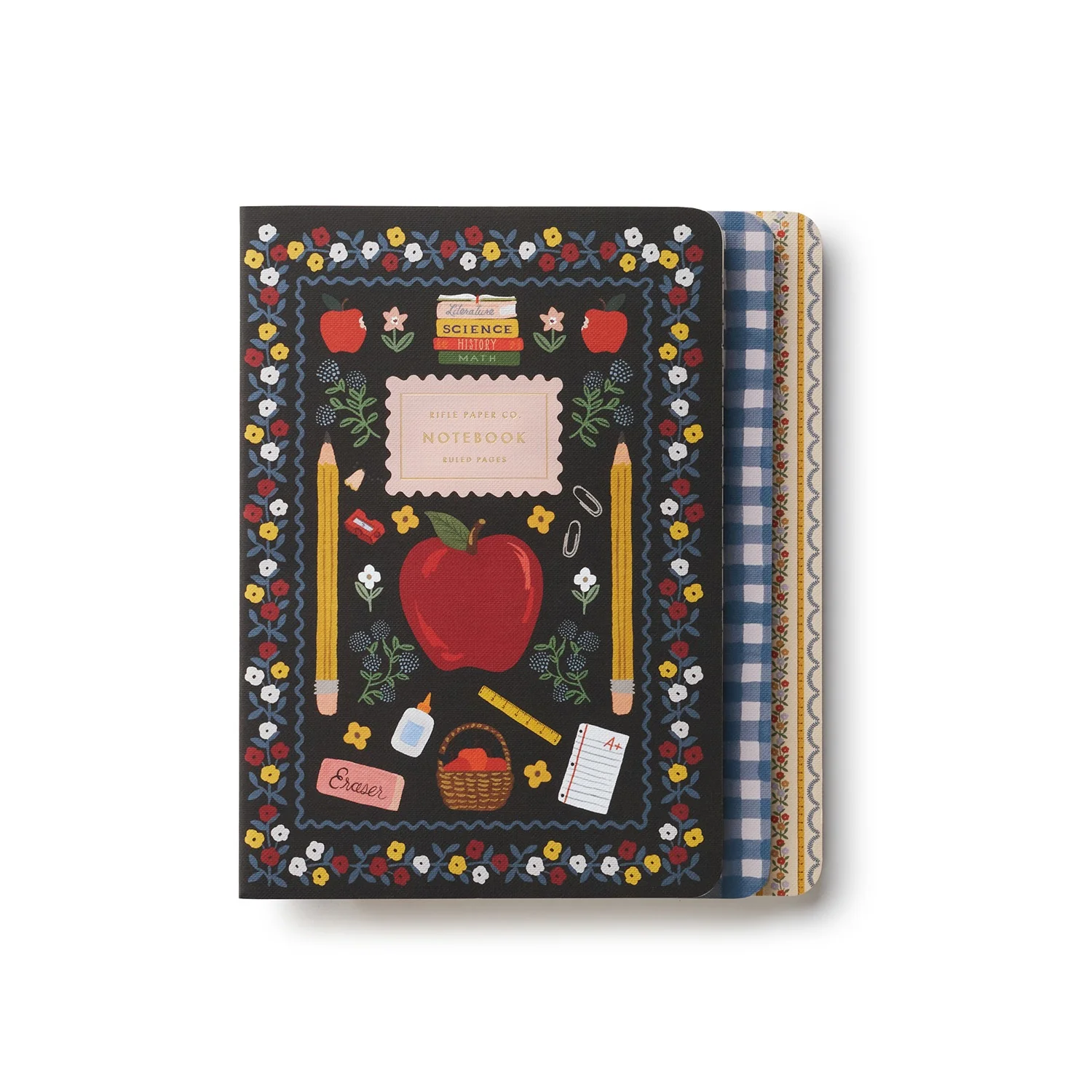 Assorted Set of 3 Schoolhouse Notebooks