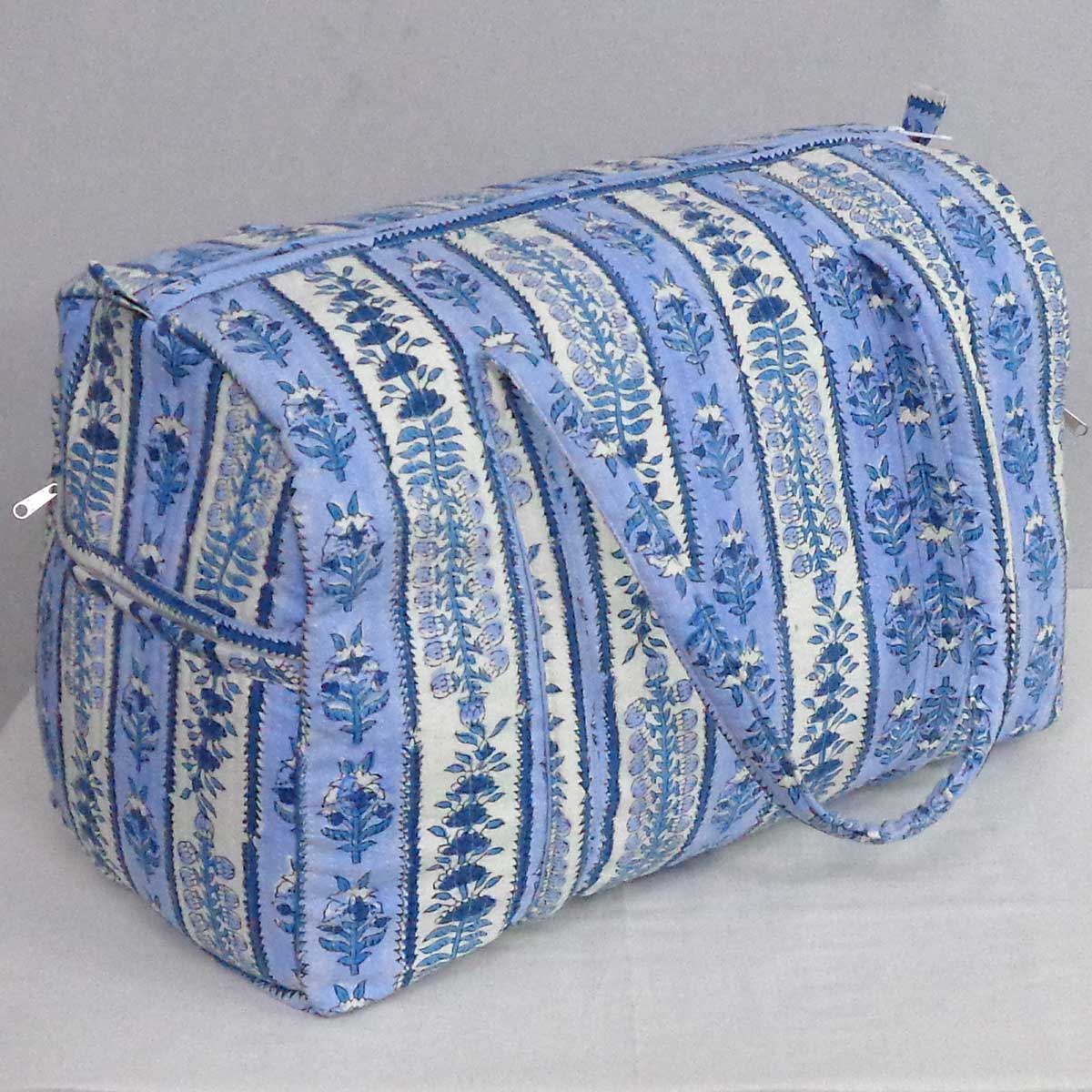 Ayras World - Trellis Blue Booti Duffle Bag/Weekend Bag/Travel Bag/Gym Bag - Image 2