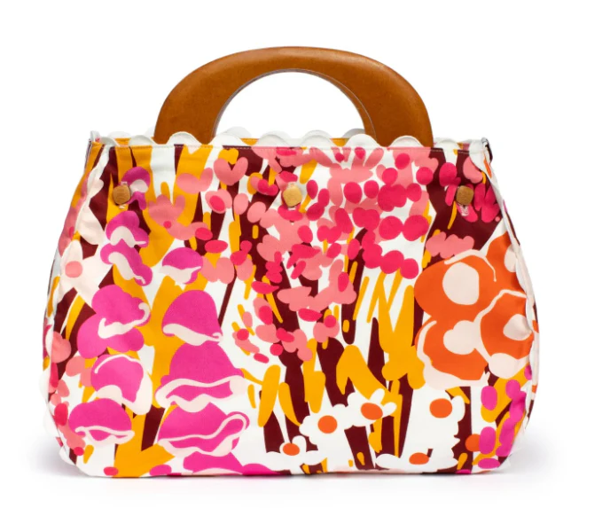 Bag Cover Queens Garden Pink & Seagrass Yellow - Image 2