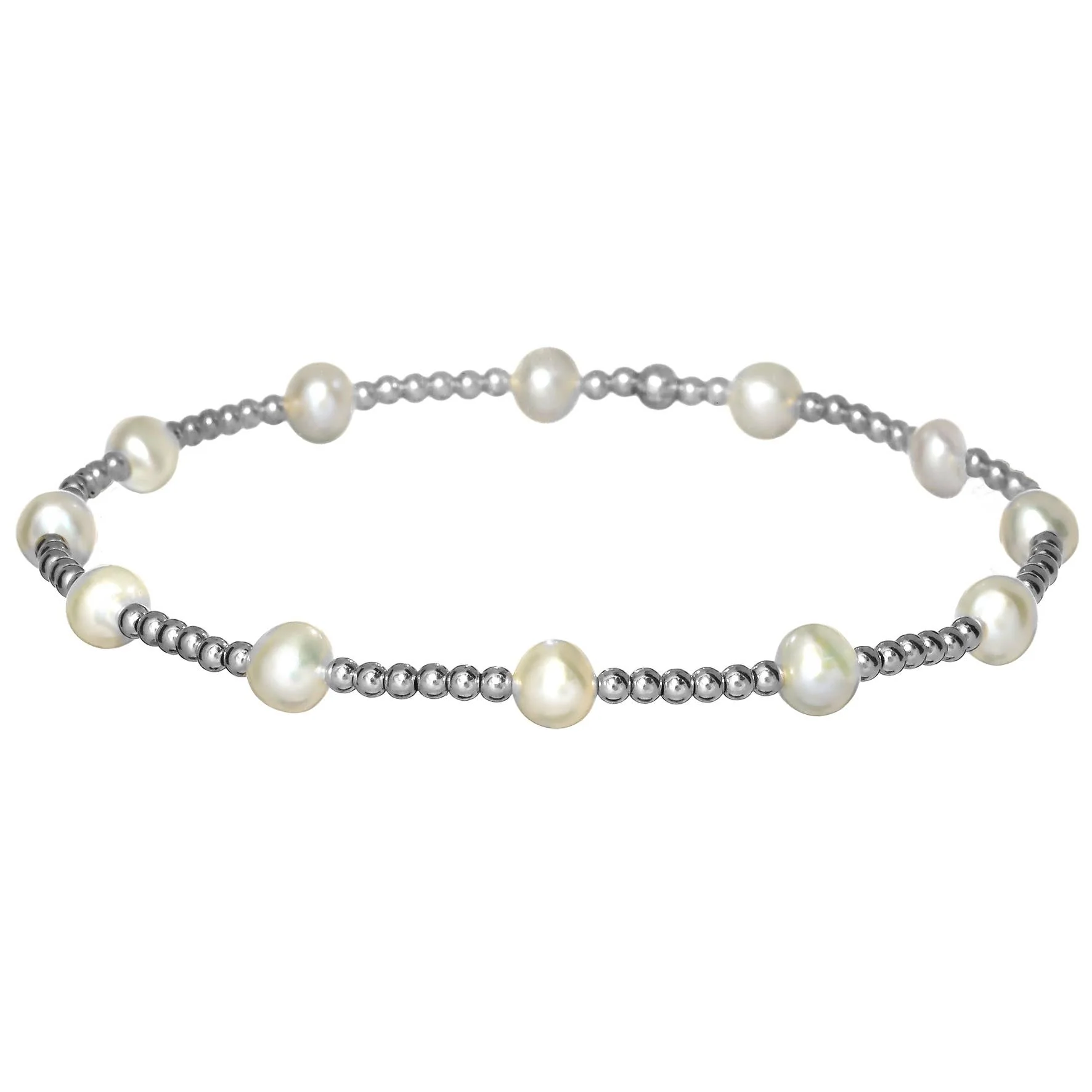 "BARA" 14K Gold filled Bracelet: Gold Filled / Stretchy 6.5" - Image 3