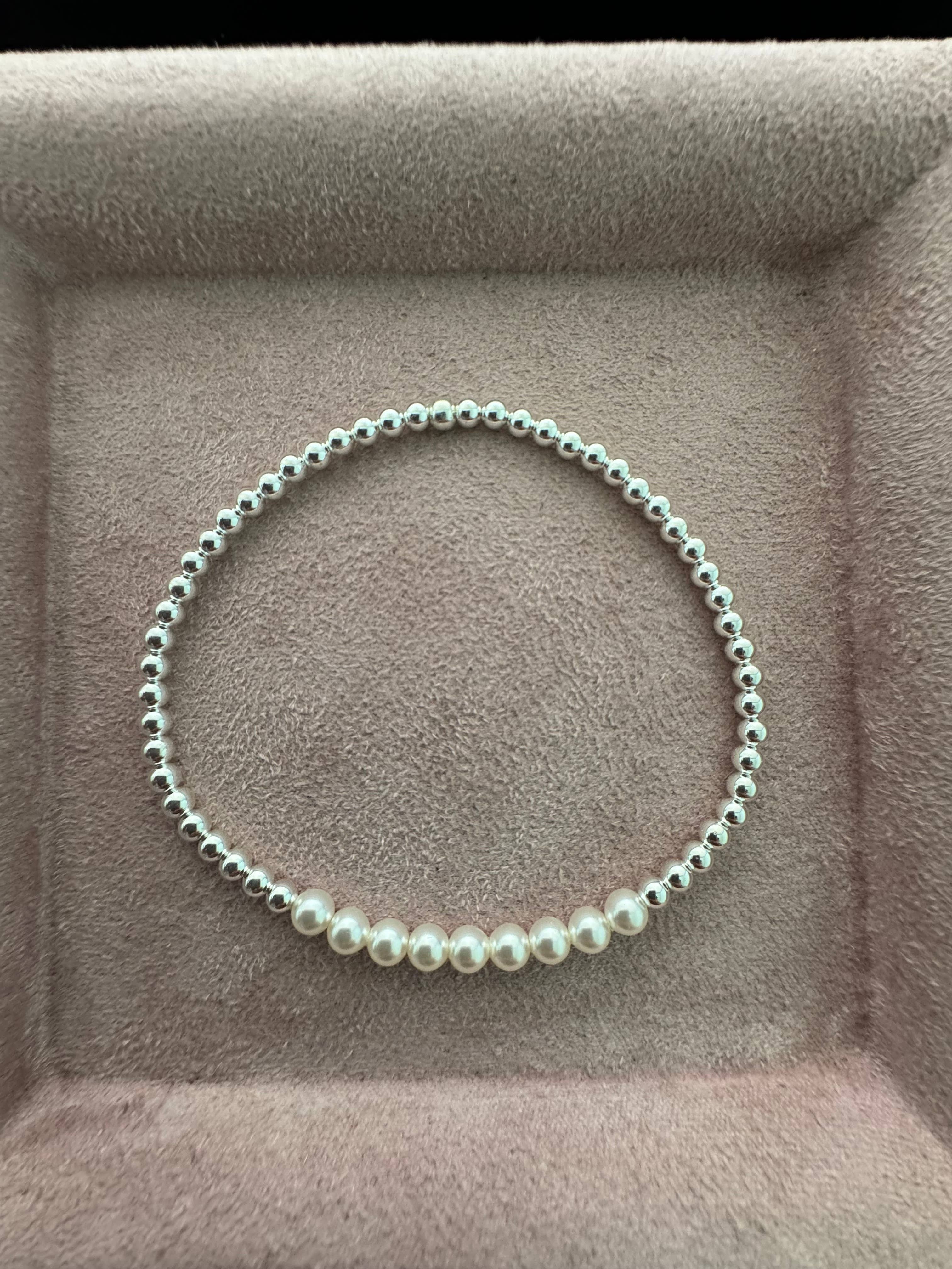 bara boheme - "COLETTE" 14K Gold Filled Bracelet: Gold Filled / Stretchy 6.5" - Image 4