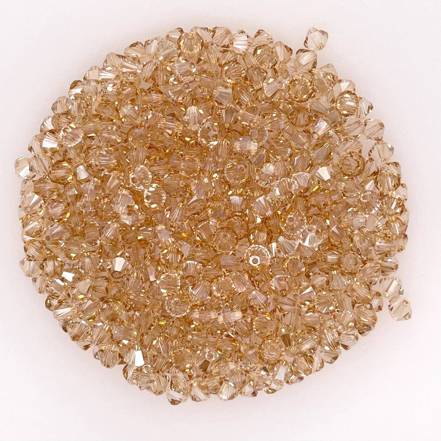 bara boheme - Crystal BTY | Gold Filled Beaded Bracelet: Light Azore / 14KG Filled / Stretchy 6.5" - Image 16