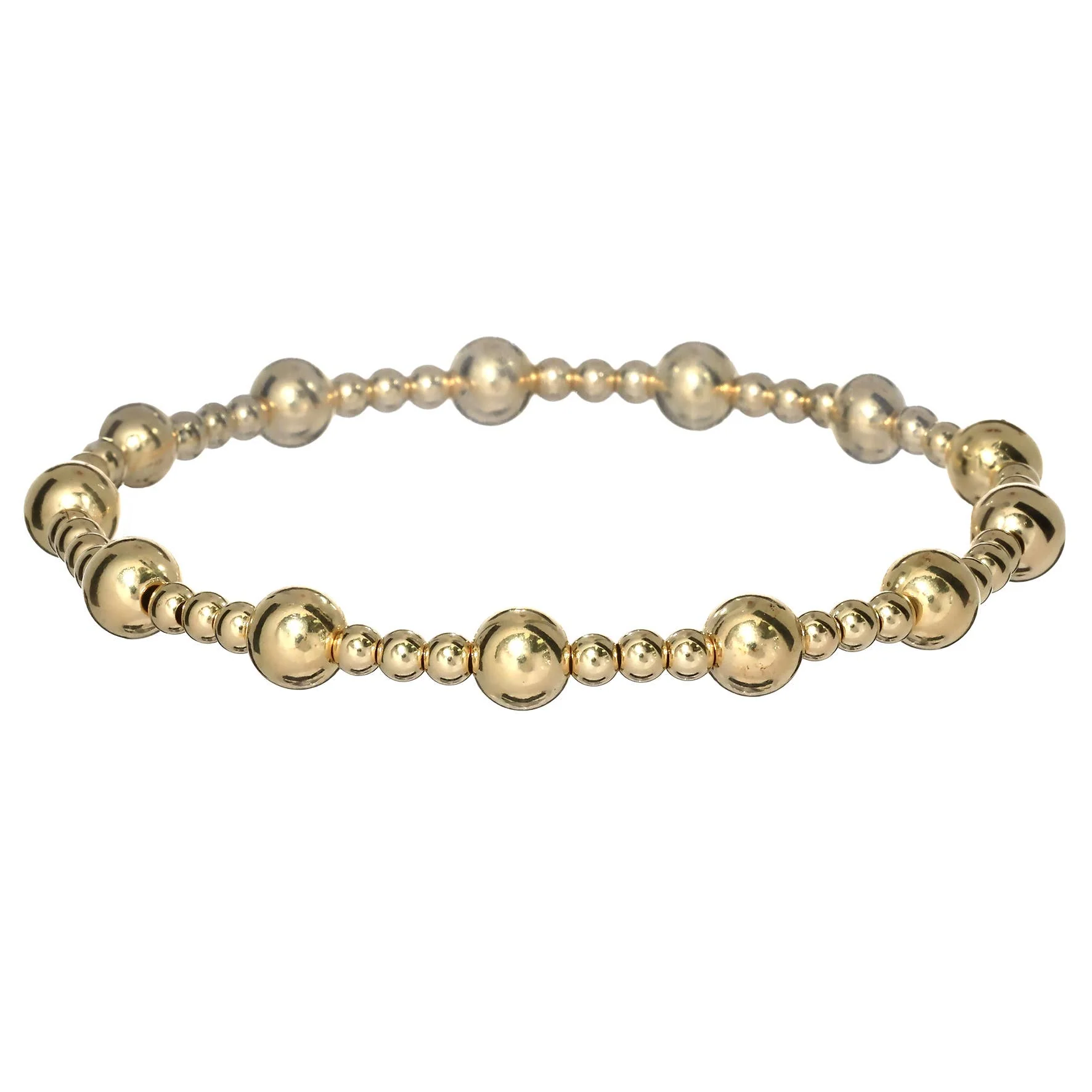 "JASMINE" Waterproof Bracelet: Gold Filled / Stretchy 6.5"