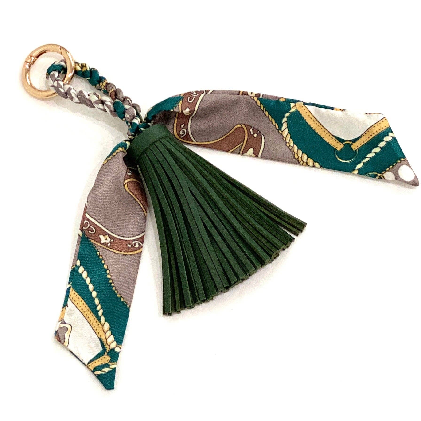 Be Clear Handbags - Amelia tassel bag charm: Tiffany blue - Image 14