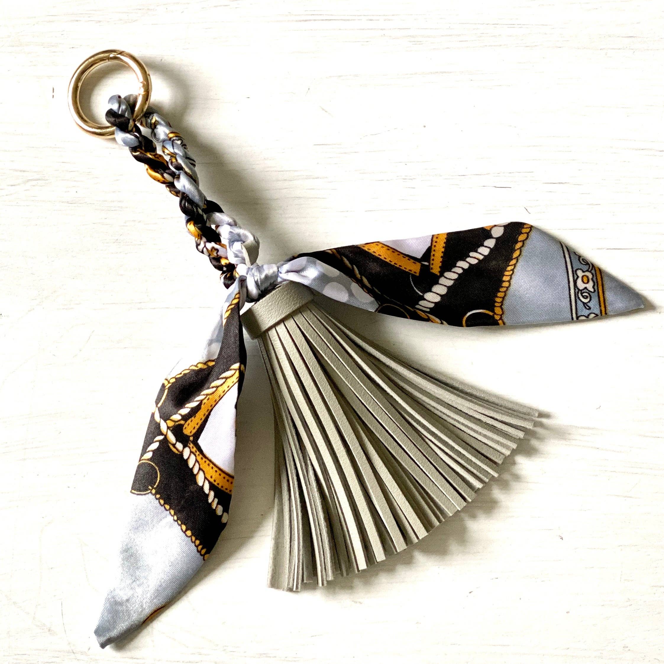 Be Clear Handbags - Amelia tassel bag charm: Tiffany blue - Image 16