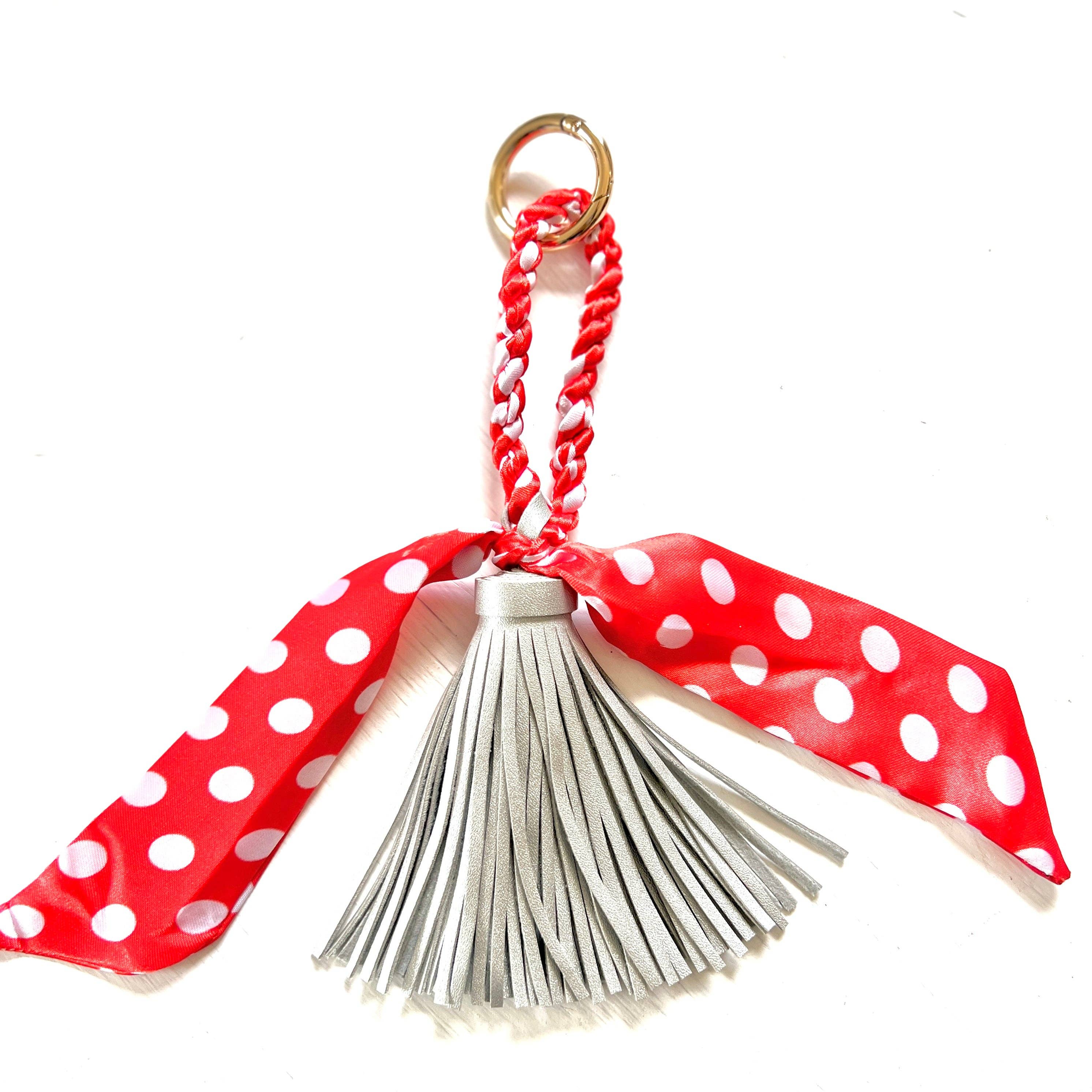 Be Clear Handbags - Amelia tassel bag charm: Tiffany blue - Image 18