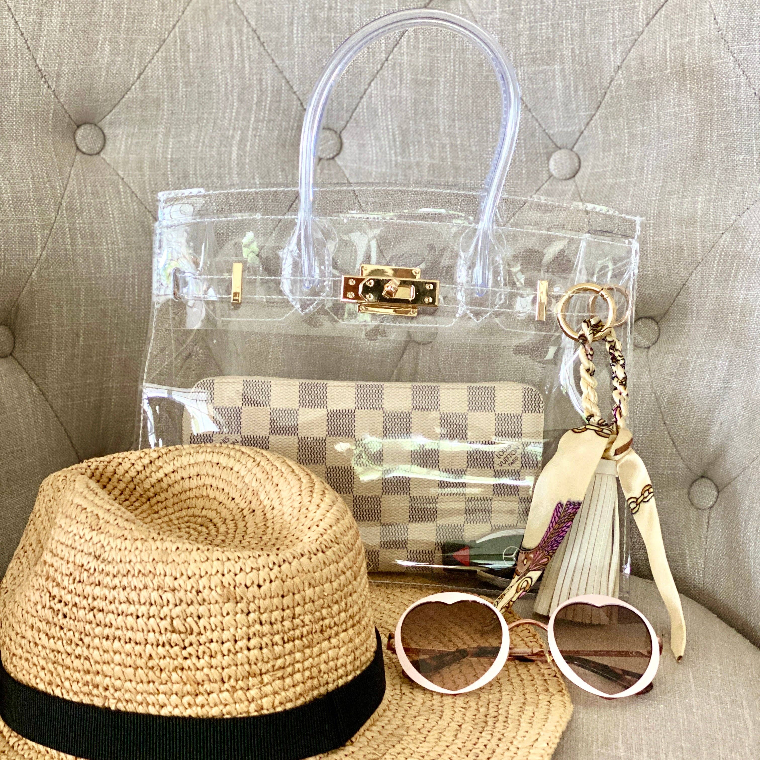 Be Clear Handbags - Amelia tassel bag charm: Tiffany blue - Image 4