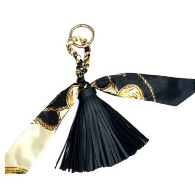 Be Clear Handbags - Amelia tassel bag charm: Tiffany blue - Image 7