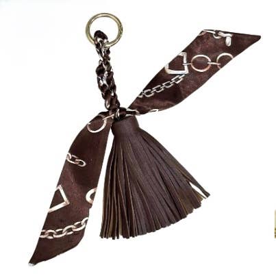 Be Clear Handbags - Amelia tassel bag charm: Tiffany blue - Image 9