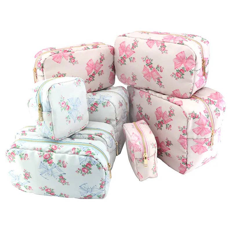 Beauty Stash - Farrah Floral Collection: Pink / Large
