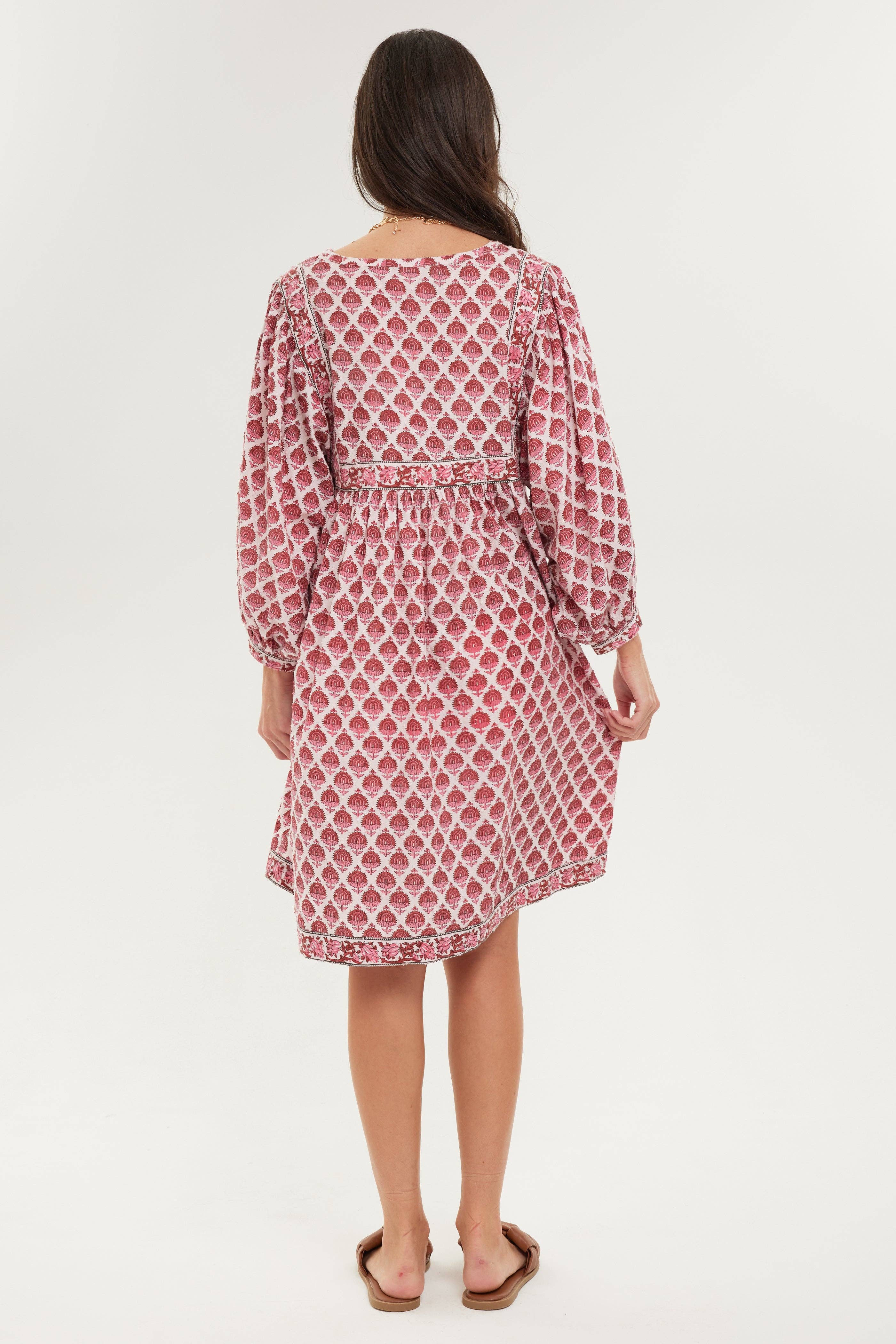 BECASA - Relaxed Mini Dress: Rosewood / XS/S - Image 3