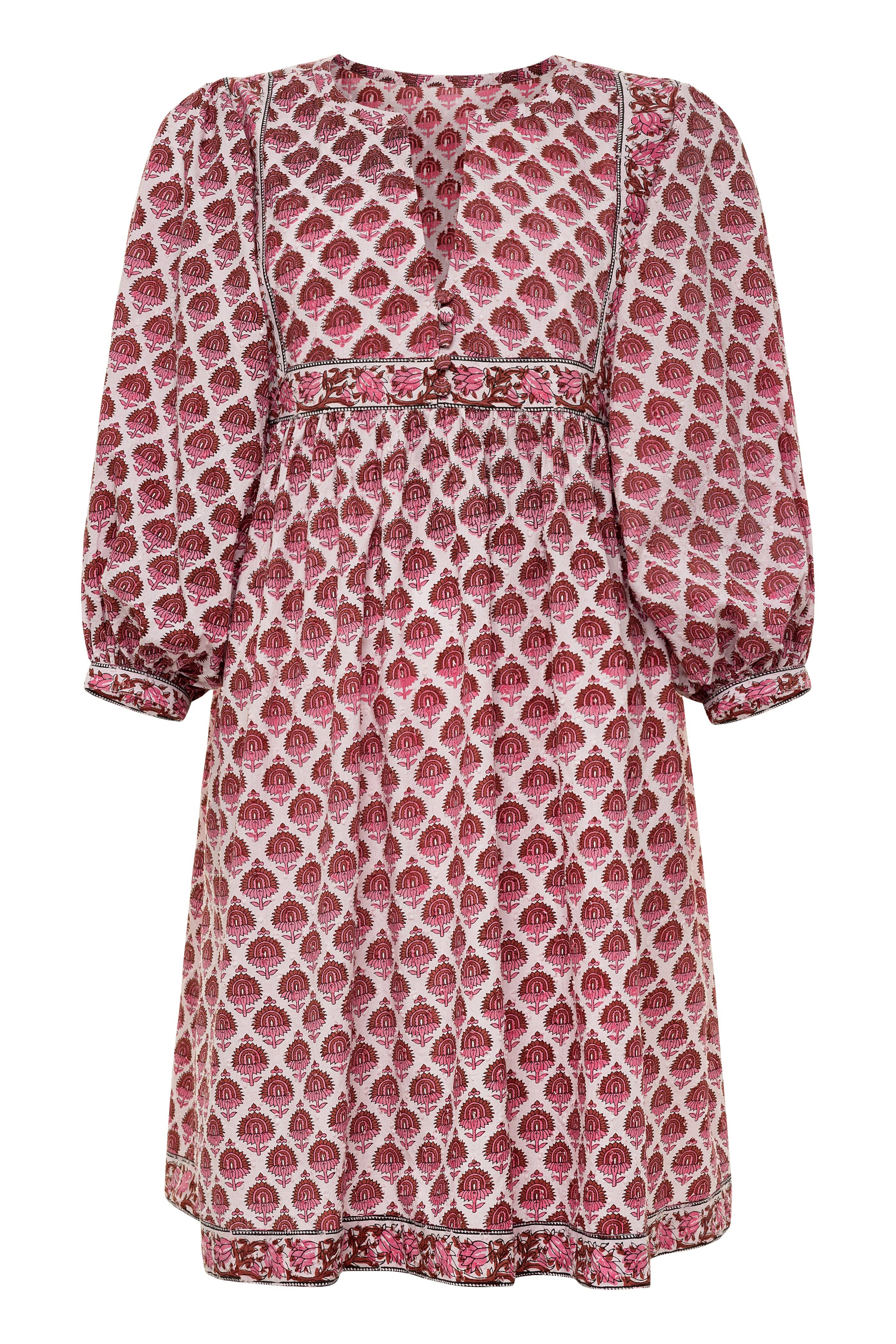 BECASA - Relaxed Mini Dress: Rosewood / XS/S - Image 4