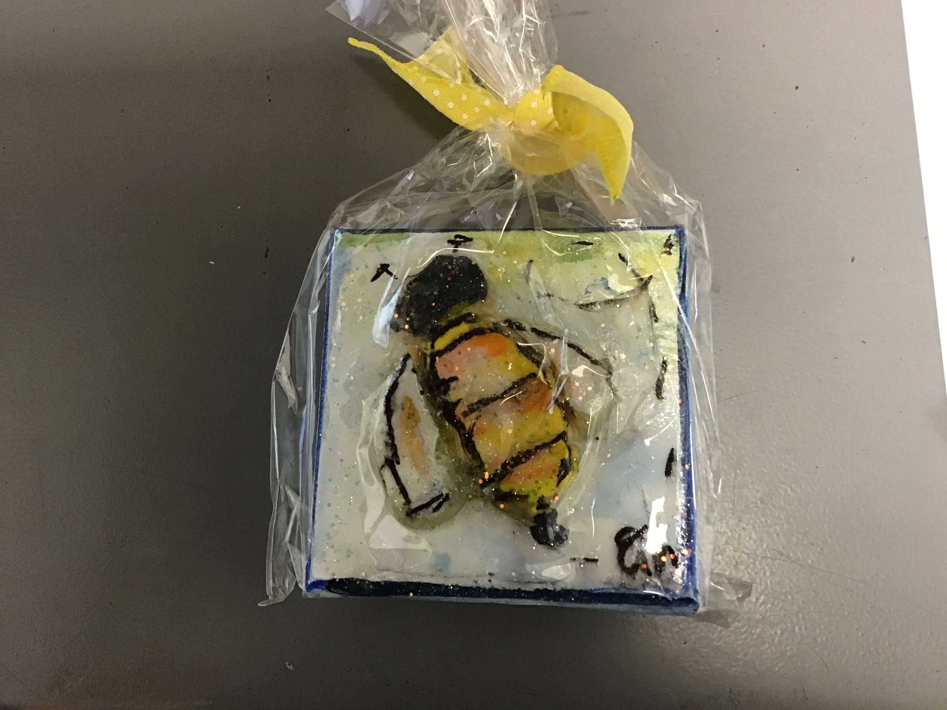 Bee On Canvas