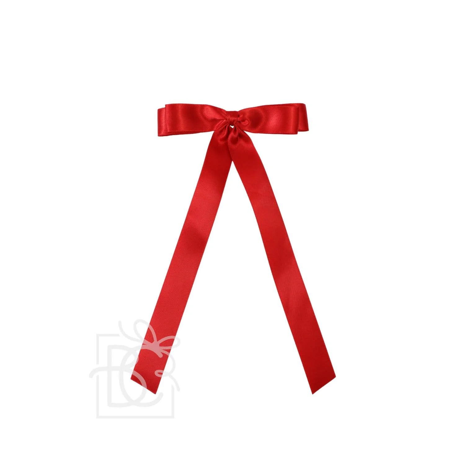 Beyond Creations, LLC - 7/8" SATIN LAYERED TAIL BOW ON ALLIGATOR CLIP: Powder Pink - Image 14