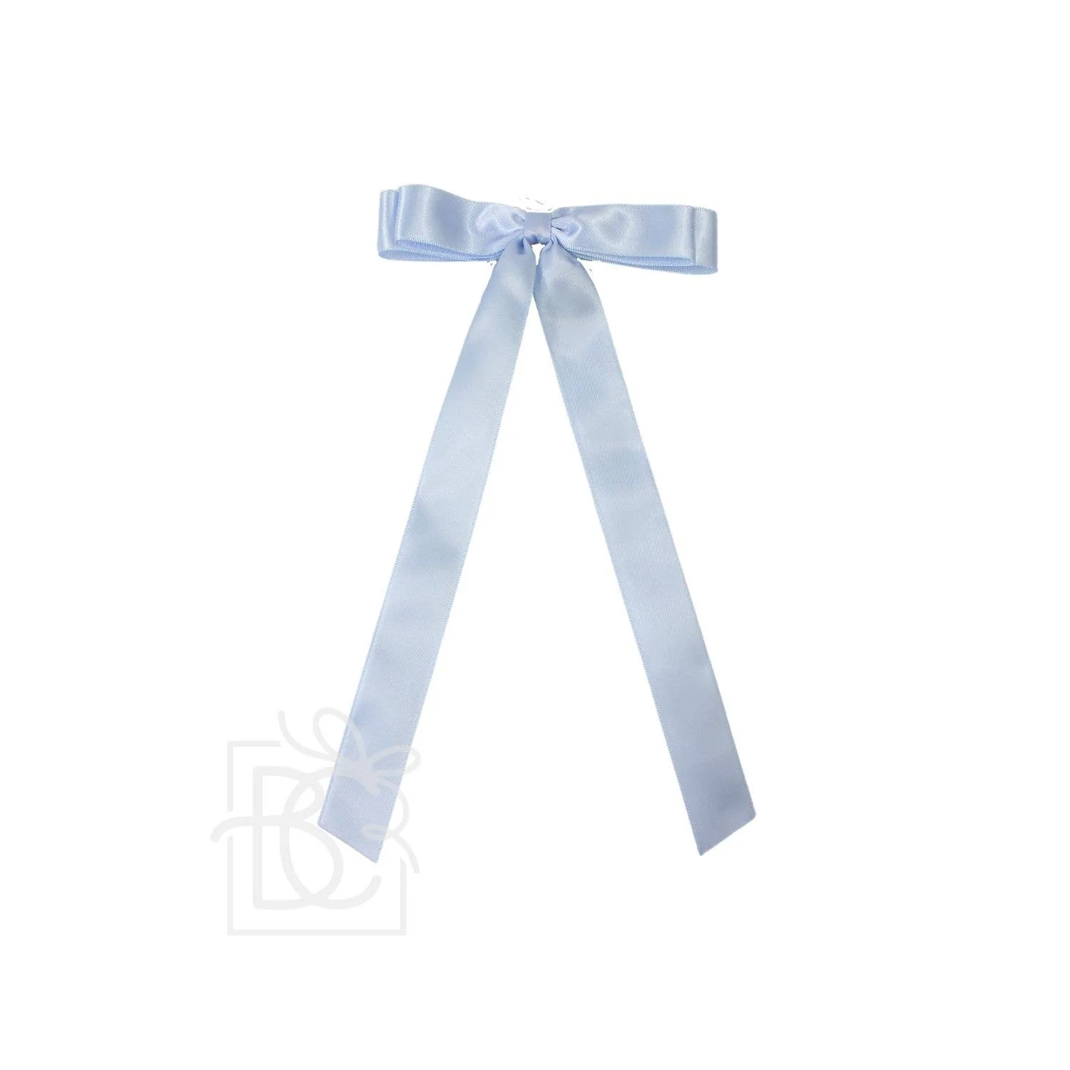 Beyond Creations, LLC - 7/8" SATIN LAYERED TAIL BOW ON ALLIGATOR CLIP: Powder Pink - Image 15