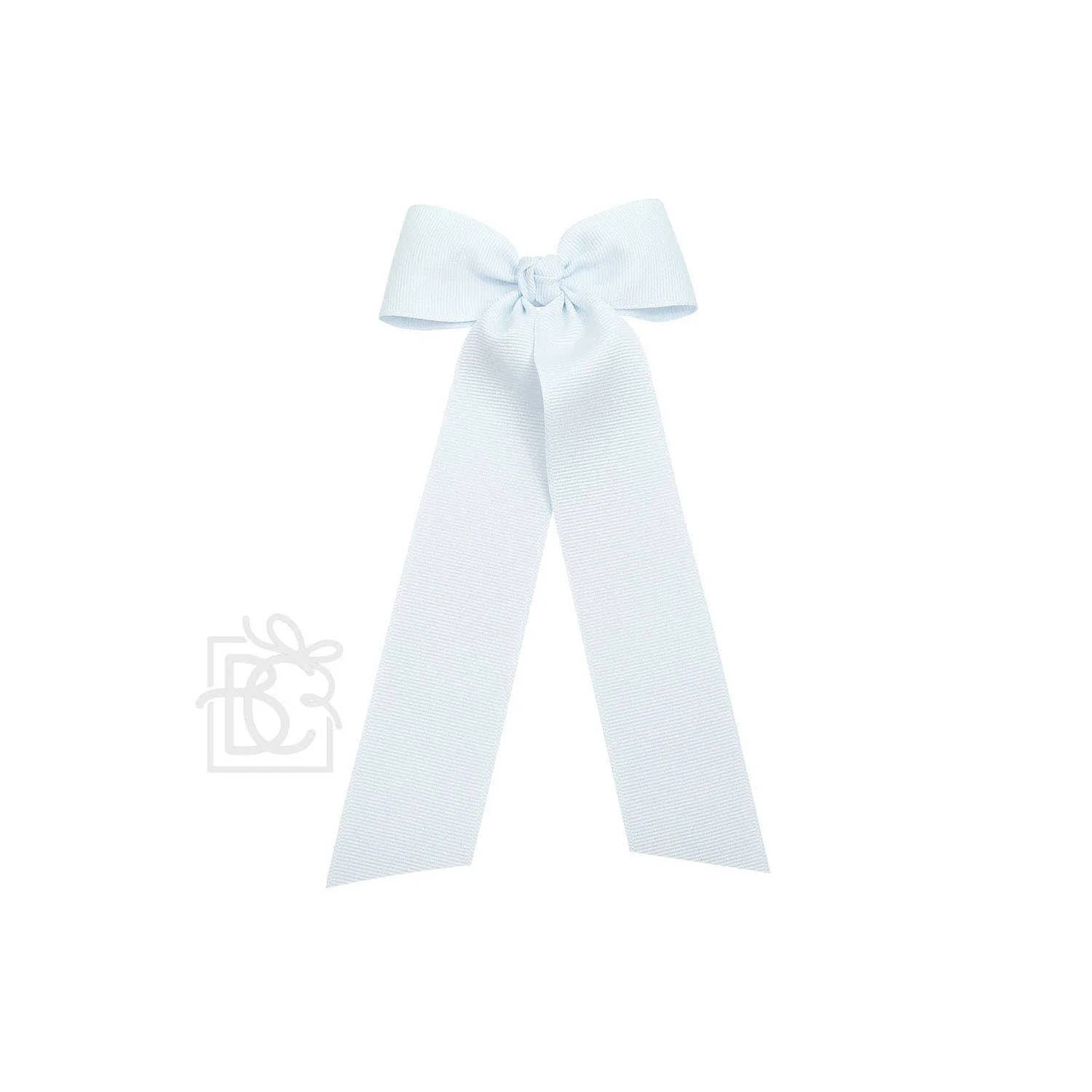Beyond Creations, LLC - FLAT BOW W/ 7" STREAMERS ON ALLIGATOR CLIP: 3.5" W/ 7" Streamers / WHITE - Image 26