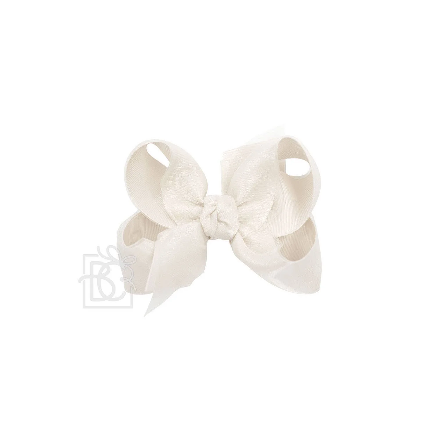 Beyond Creations, LLC - LAYERED ORGANZA/GROSGRAIN BOW ON CLIP: 4.5" Large - 1.5" Ribbons on Alligator Clip / PEONY - Image 22