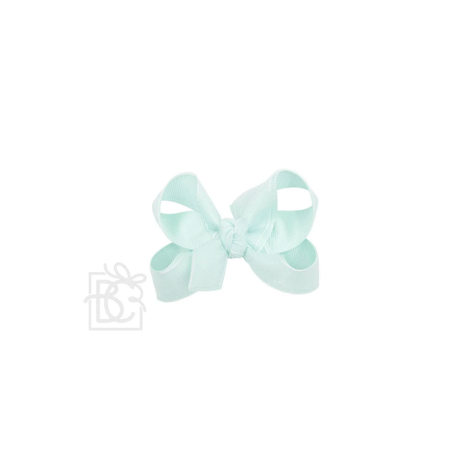 Beyond Creations, LLC - LAYERED ORGANZA/GROSGRAIN BOW ON CLIP: 5.5" Huge - 2.25" Ribbons on Alligator Clip / ANTIQUE WHITE - Image 15