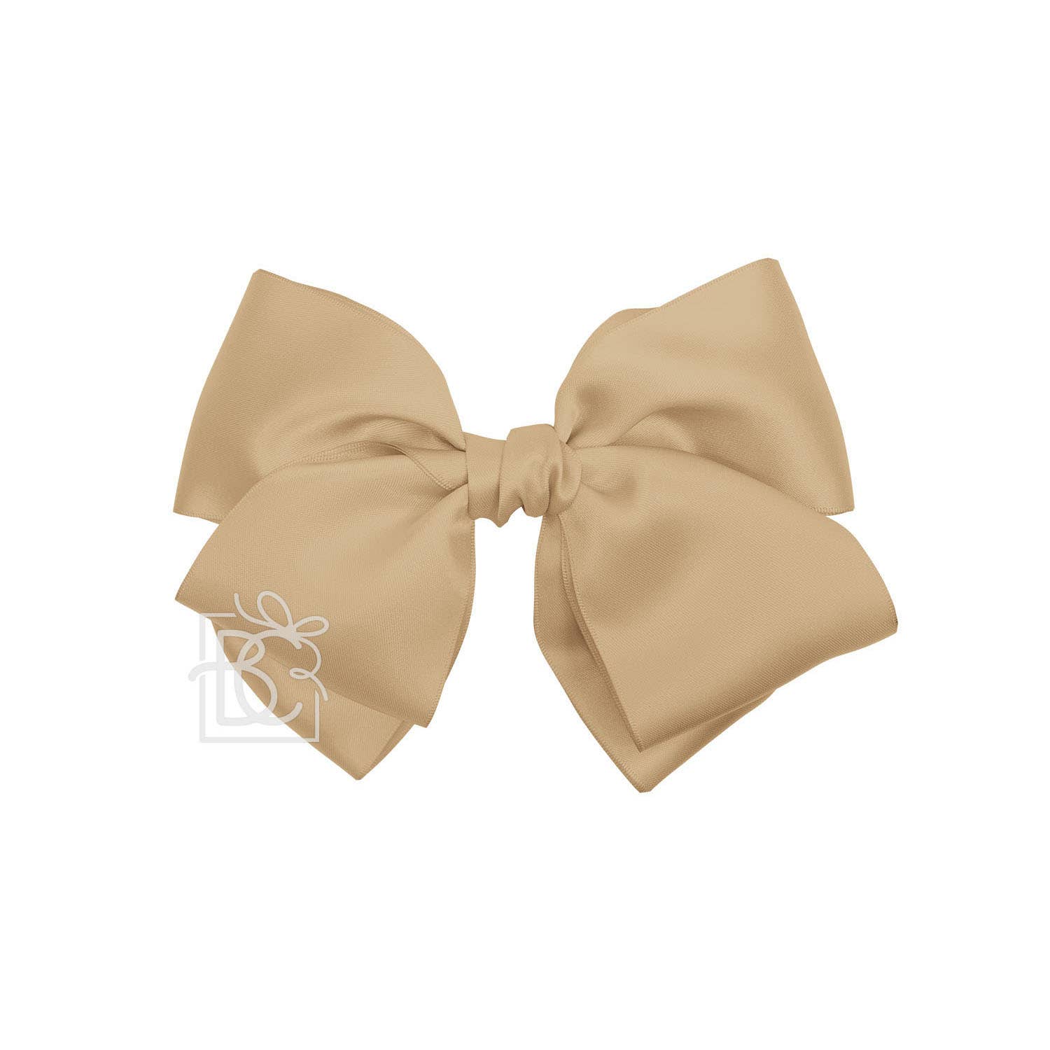 Beyond Creations, LLC - SATIN EUROPEAN BOW W/RUFFLED KNOT ON CLIP: 5" Euro Bow on Med. Alligator Clip / POWDER PINK - Image 14