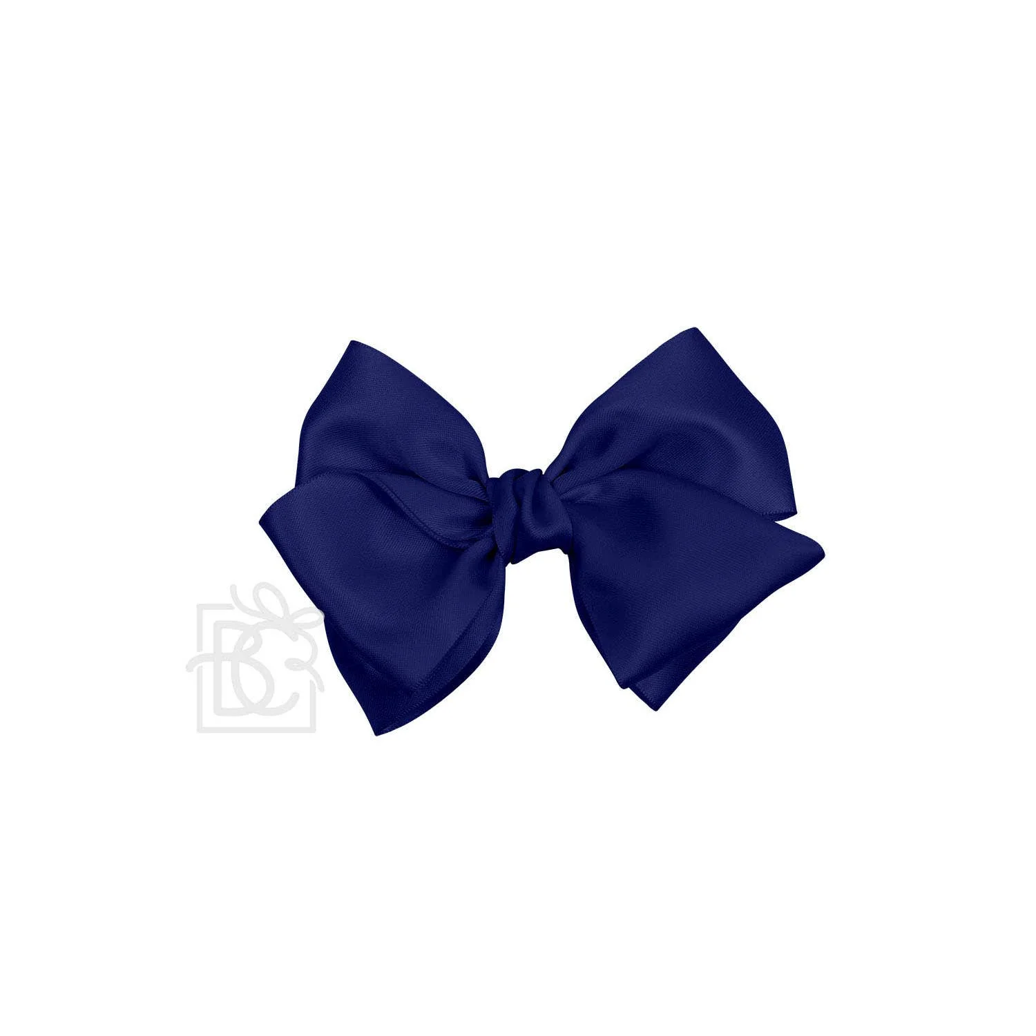 Beyond Creations, LLC - SATIN EUROPEAN BOW W/RUFFLED KNOT ON CLIP: 7" Euro Bow on Med. Alligator Clip / ANTIQUE WHITE - Image 8