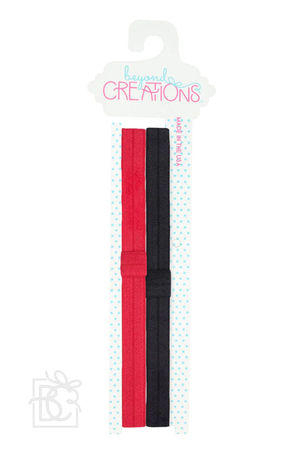 Beyond Creations, LLC - SKINNY ELASTIC HEADBAND PACKS: WHITE/LIGHT PINK / 3-18 Months - Image 3