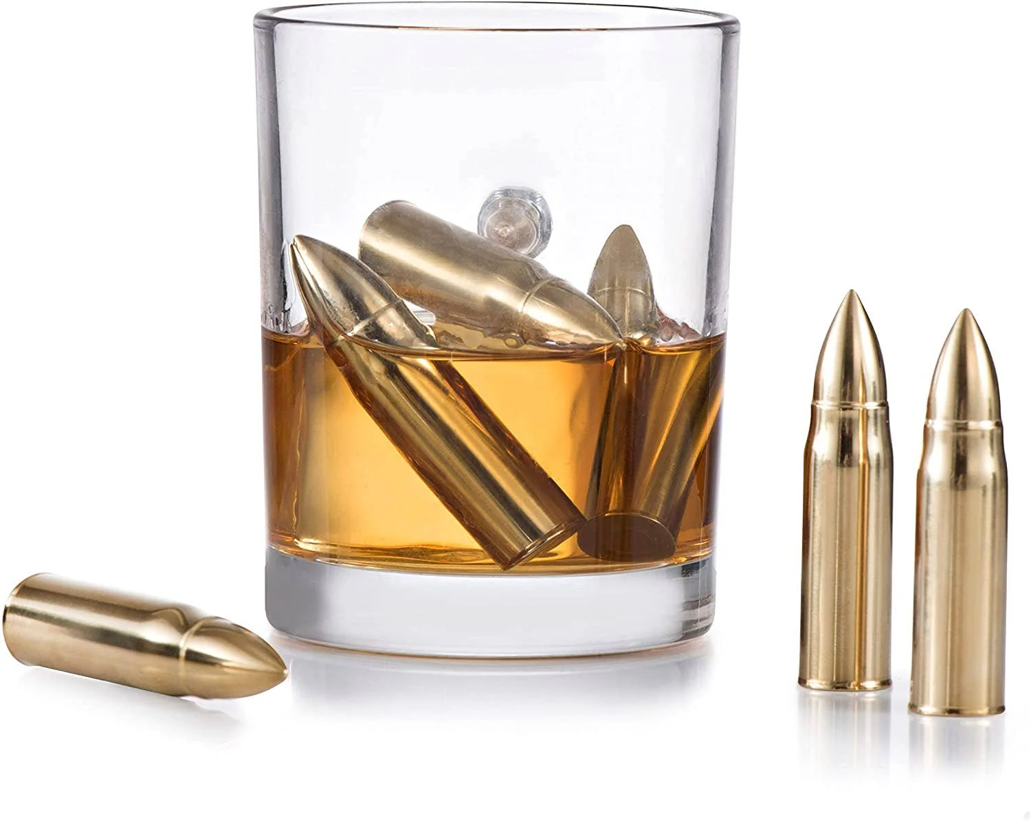 Bezrat - Gold Bullet Stones Gift Set Wooden Box - Image 3