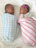 Birchwood Trading - Swaddle Blanket: Grey Gingham - Image 2