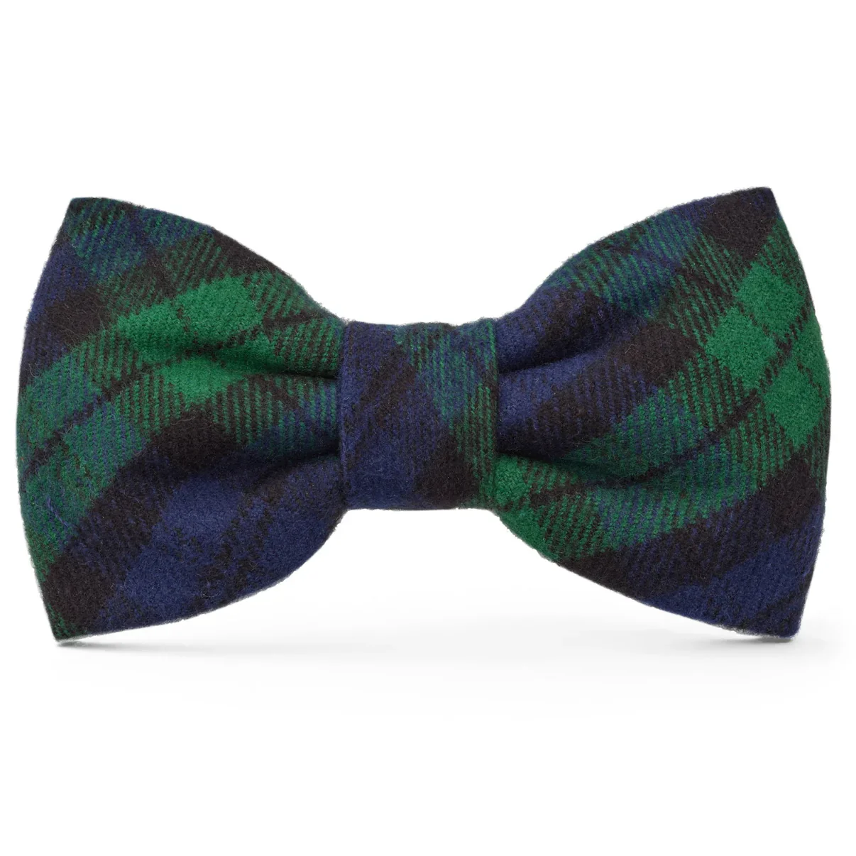 Black Watch Plaid Dog Bow Tie