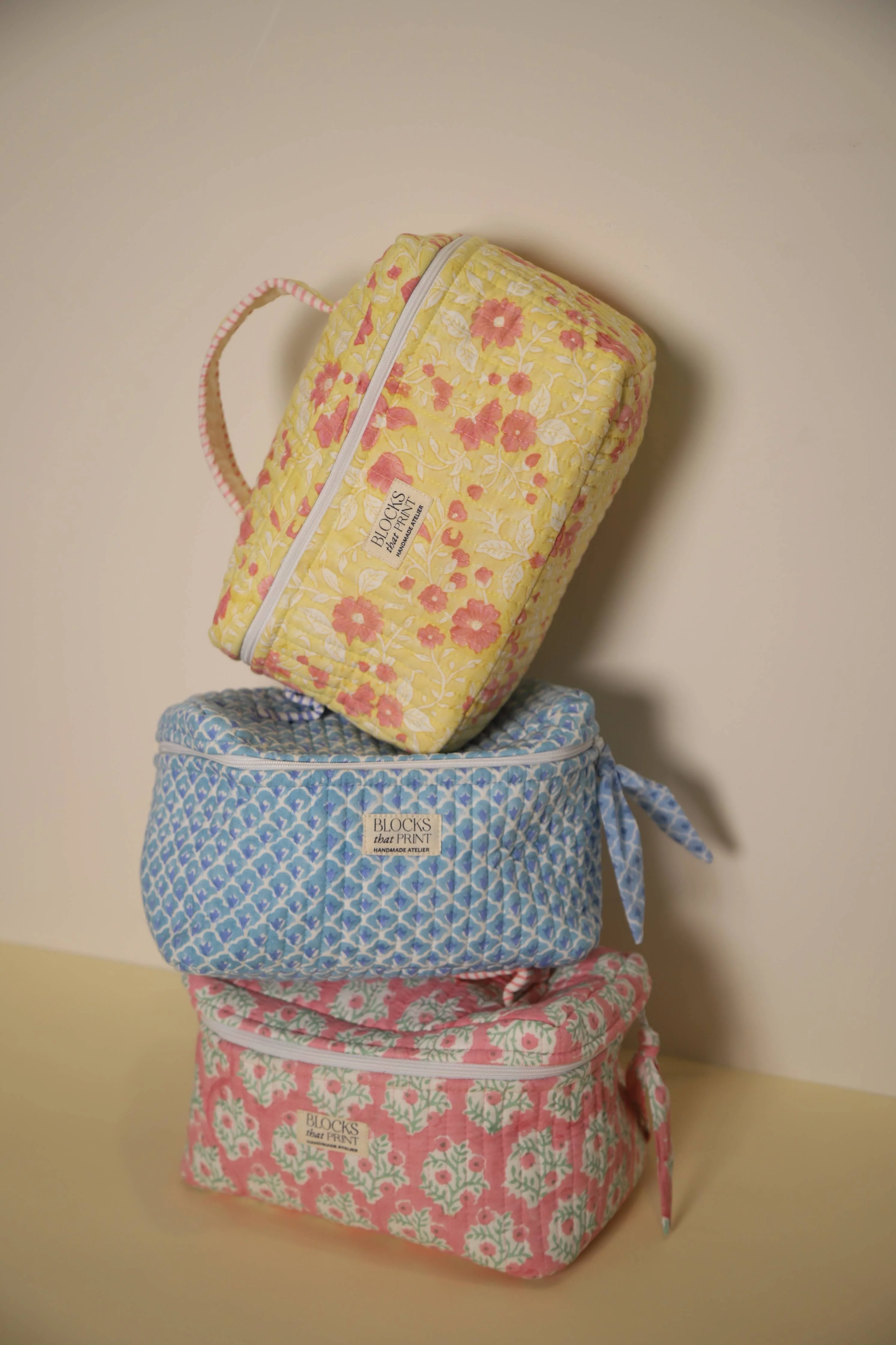 Blocks that Print - Blue Vanity Bag - Image 3