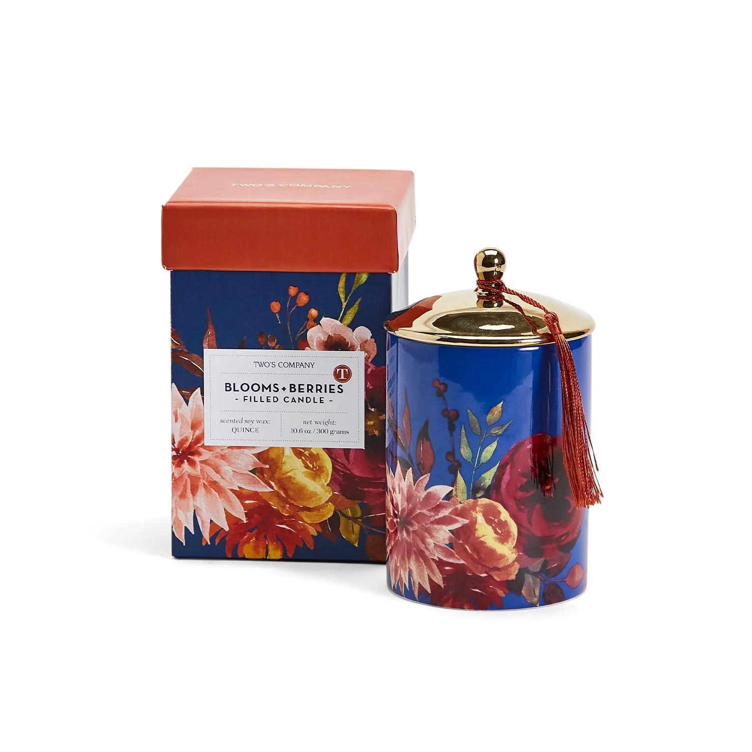 Blooms and Berries Scented Candle in Gift Box - Image 2