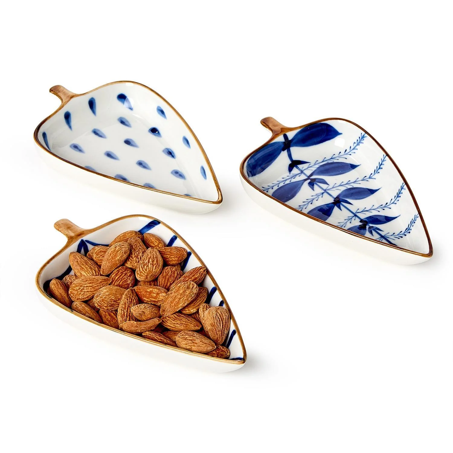 Blue Beauties Tree Tidbit Dishes-3 styles