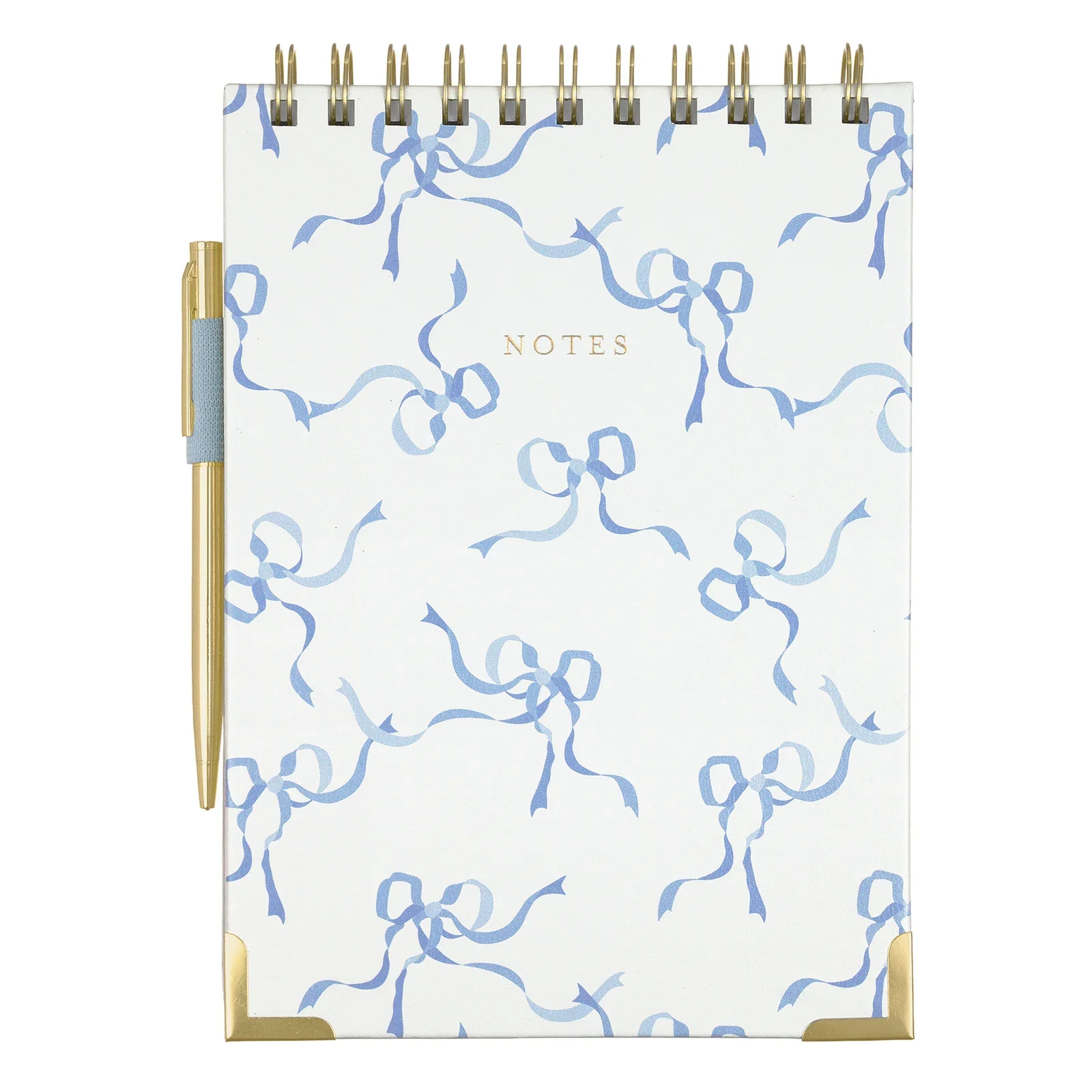 Blue Bows Heriloom Cottage Steno Pad W/ Pen